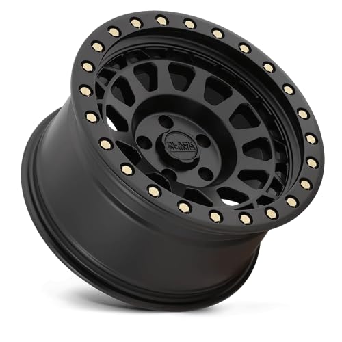 PRIMM Black Rhino Hard Alloys 17X9 6X5.5 5 0mm MATTE BLACK W/BRASS BOLTS - 1790PRM006140M12