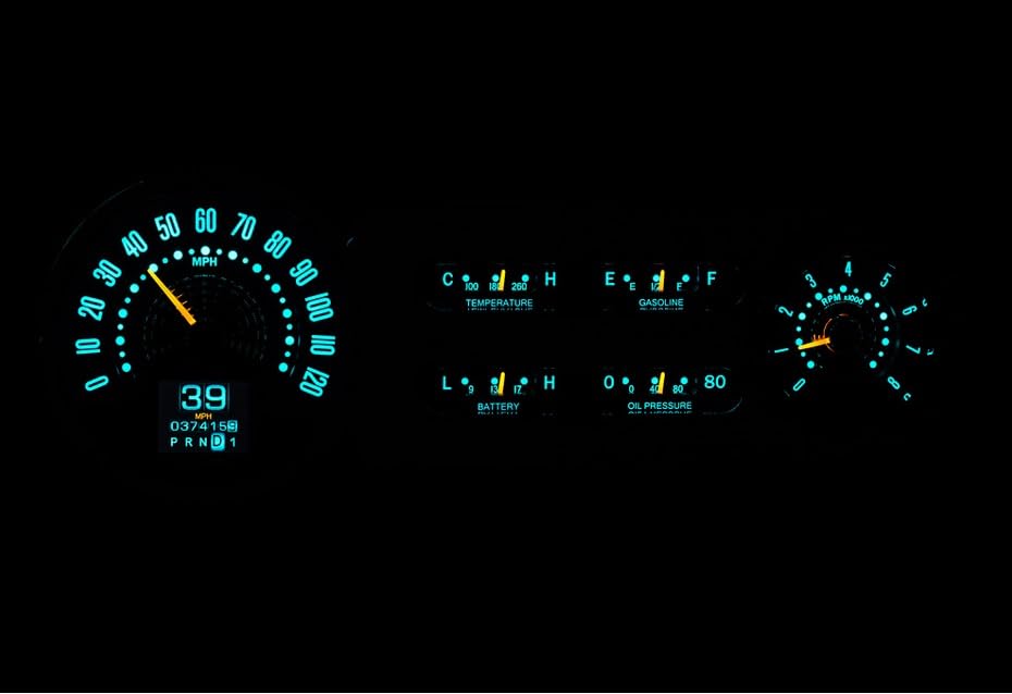Dakota Digital RTX Gauge Instrument System Compatible with 1953-54 Chevy Car RTX-53C-X