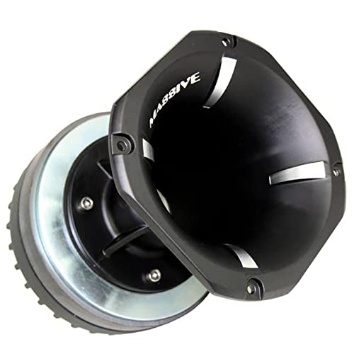 F4 Massive Audio Flare Horn | 2" Bolt-On Compression Driver Horn | 90° x 40° Dispersion | High SPL | Pro Audio & Car Sound Upgrade