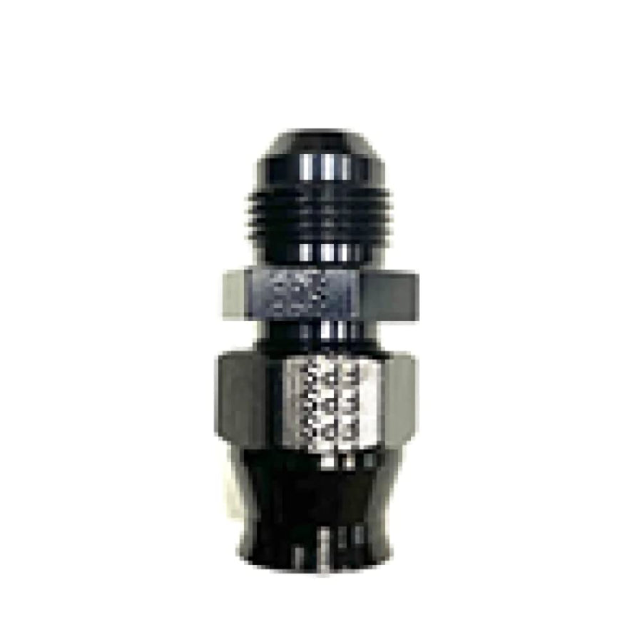 6An Male Fragola Performance Systems 892006-BL X 3/8" Tube An Adapter Fitting Black