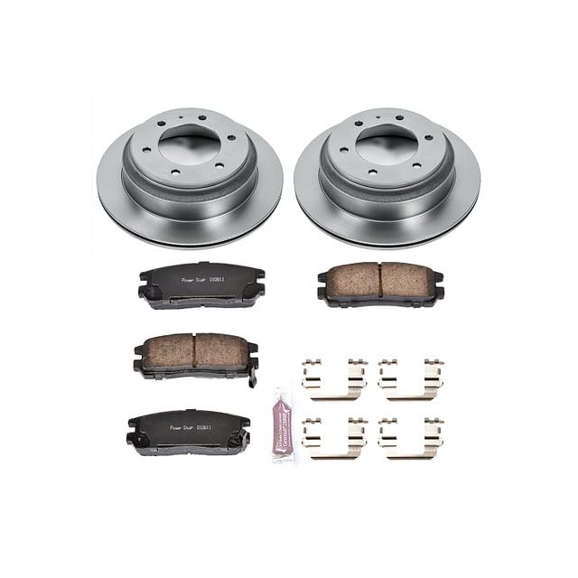 Power Stop KOE5029 Rear Replacement Brake Kit-OE Brake Rotors & Ceramic Brake Pads For Acura SLX, Passport, Amigo, Axiom, Rodeo, Rodeo Sport, Trooper, VehiCROSS [Model Specific]