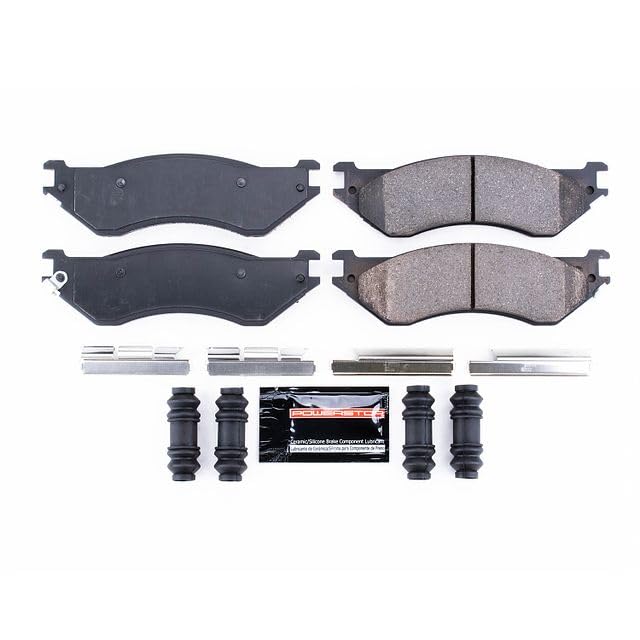 Power Stop Z23-702 Z23 Sport Carbon Fiber Infused Ceramic Brake Pads with Hardware For Expedition, F-150, F-150 Heritage, F-250, F-250, Navigator 1998-2002/Ram 1500 [Model Specific]
