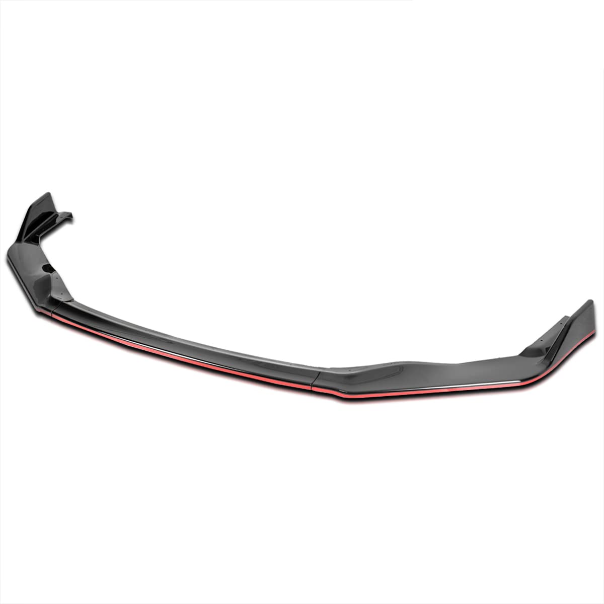 Glossy Black Red Trim Spec-D Tuning Front Bumper Lip Splitter 3PC Compatible with Lexus IS350 IS200T 2017-2020