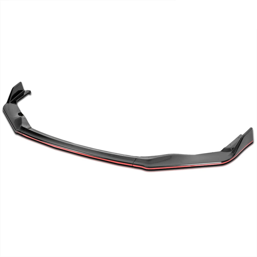 Glossy Black Red Trim Spec-D Tuning Front Bumper Lip Splitter 3PC Compatible with Lexus IS350 IS200T 2017-2020