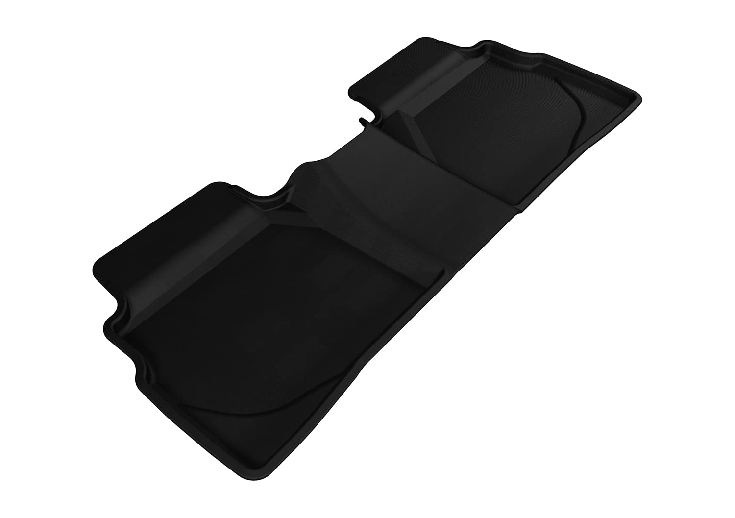 MAXpider 3D Second Row Custom Fit All-Weather Floor Mat for Select Hyundai Sonata Models - Kagu Rubber (Black)