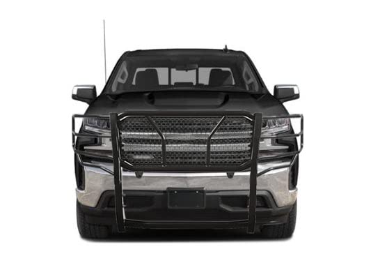RUGGED Black Horse Heavy Duty Grille Brush Bumper Guard Modular Black Compatible with 2015-2019 Chevrolet Silverado 3500 HD|2015-2019 Chevrolet Silverado 2500 HD-RU-CHSI15-B