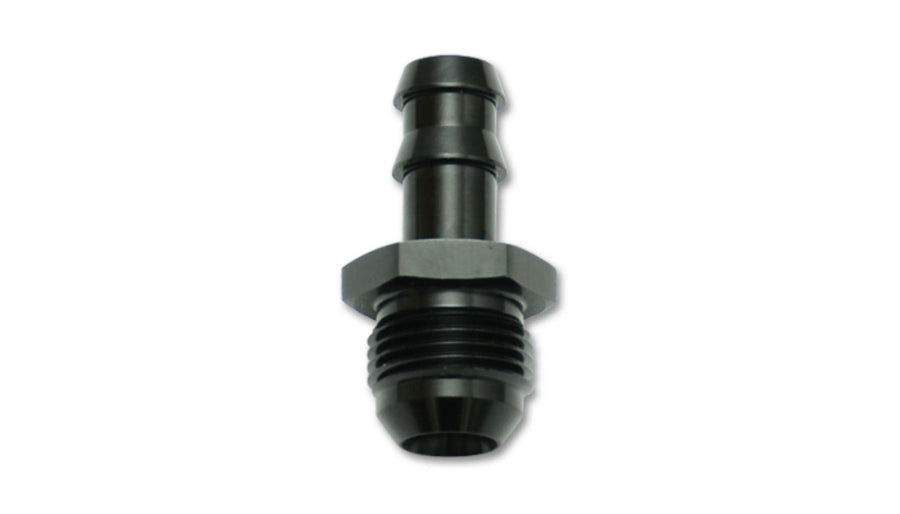Fitting, Vibrant Power 11210 Straight, Male -10 AN to 5/8 in. Hose Barb, Aluminum, Black Anodized, each