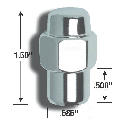 Short Lug Nuts Gorilla Automotive 73177SM (7/16" Thread Size)