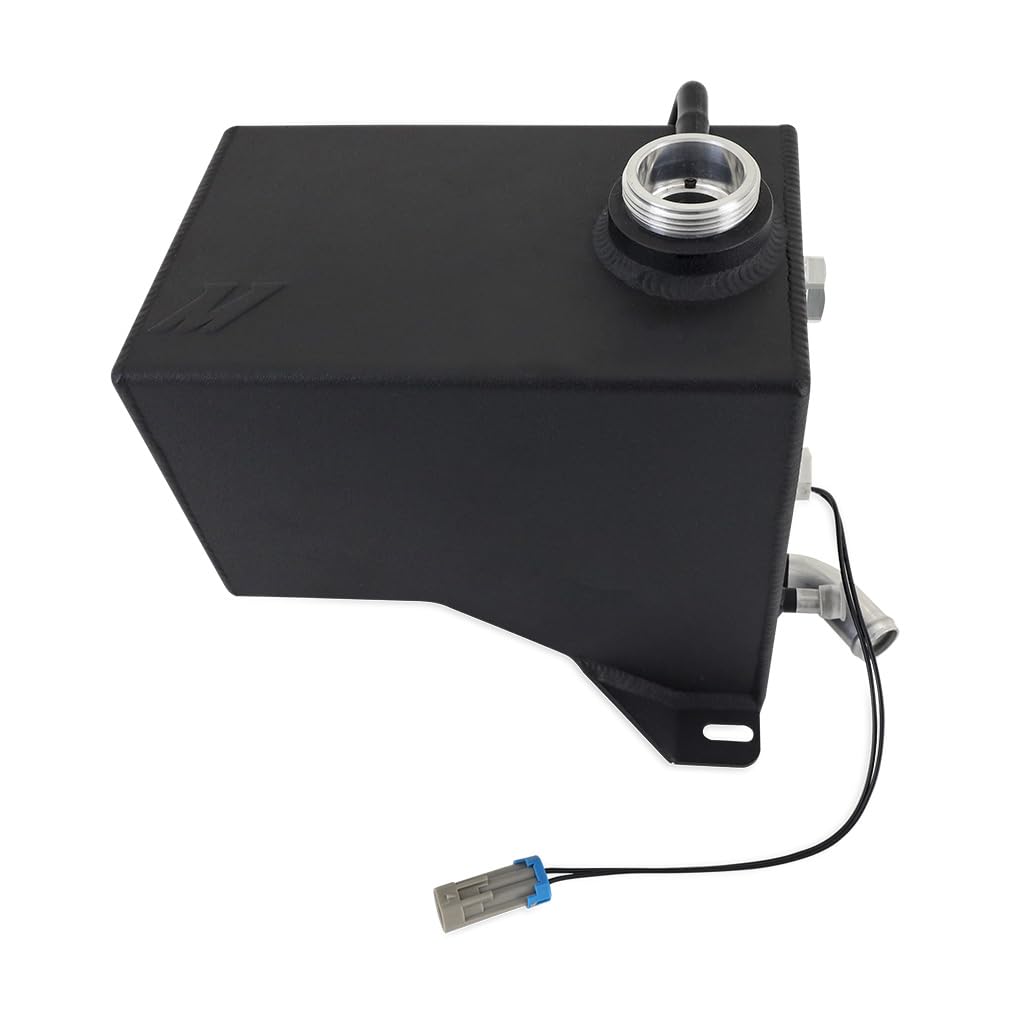 Mishimoto Degas Tank Aluminum, Compatible with Chevy/GMC 6.6L Duramax (LB7/LLY/LBZ) 2001-2007, Micro Wrinkle Black