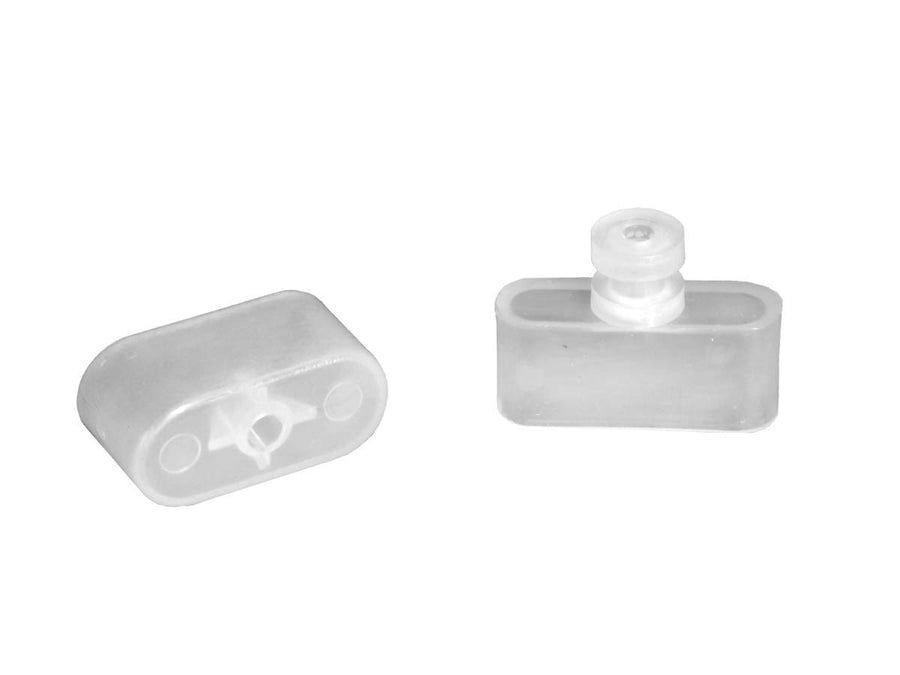 Window Covering Hardware RV Designer A300, Mini Blind Rail Ends, Use with A301 or A302, 2 Per Pack, Regular