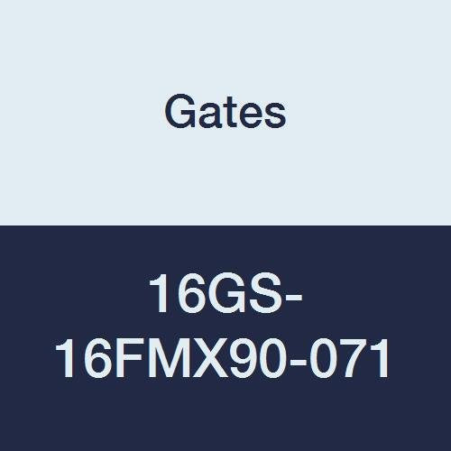 GlobalSpiral Series Gates 16GS-16FMX90-071 Couplings, Female MegaSeal Swivel, 90 Degree Bent Tube, 1" ID