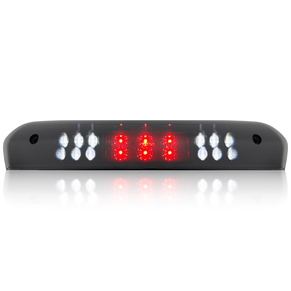2002-2008 RAM 1500 & 2003-2009 RAM 2500/3500 - RECON Smoked LED 3rd Brake Light Kit with White Cargo Lights in Smoked Lens