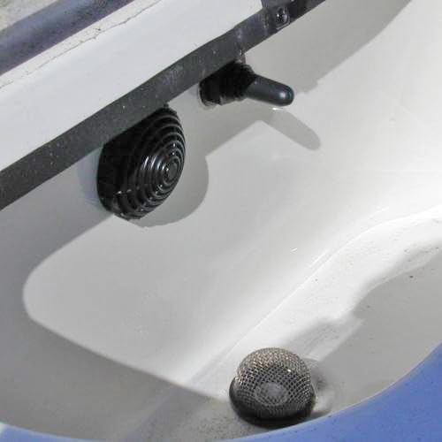 T-H Marine Aerator Dome Filter - 2.7 Inch Pump Protection Screen for Livewell and Baitwell Systems - Twist Lock Debris Filter - Fits Top of 1-1/2 Inch Thru-Hull
