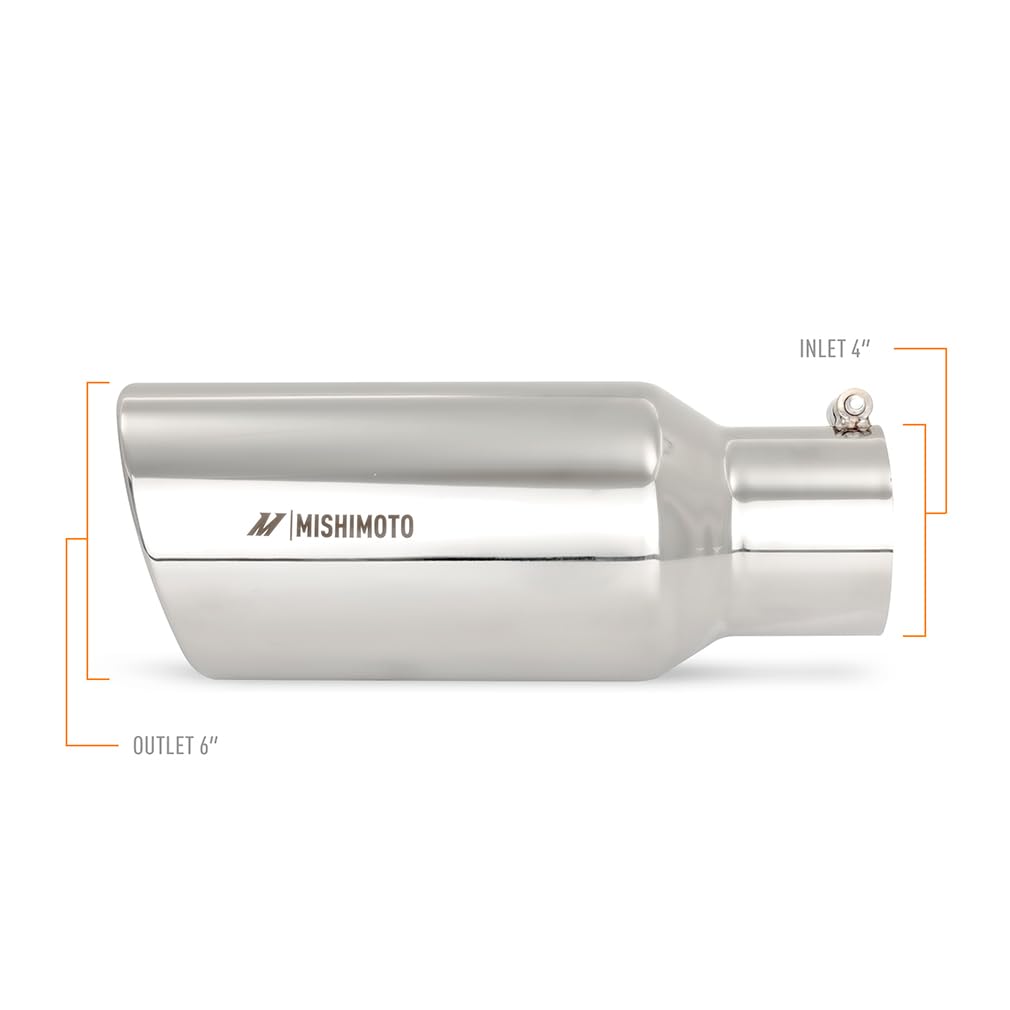 Diesel Exhaust Tip Mishimoto, 6” Outlet, 4” Inlet