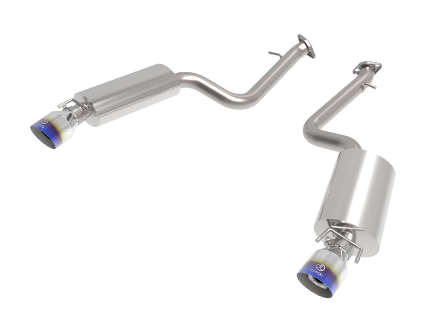 aFe Power 2-1/2 IN 304 Stainless Steel Takeda Axle-Back Exhaust System w/Blue Tip Fit Lexus IS350 14-22 V6-3.5L 49-36060-L