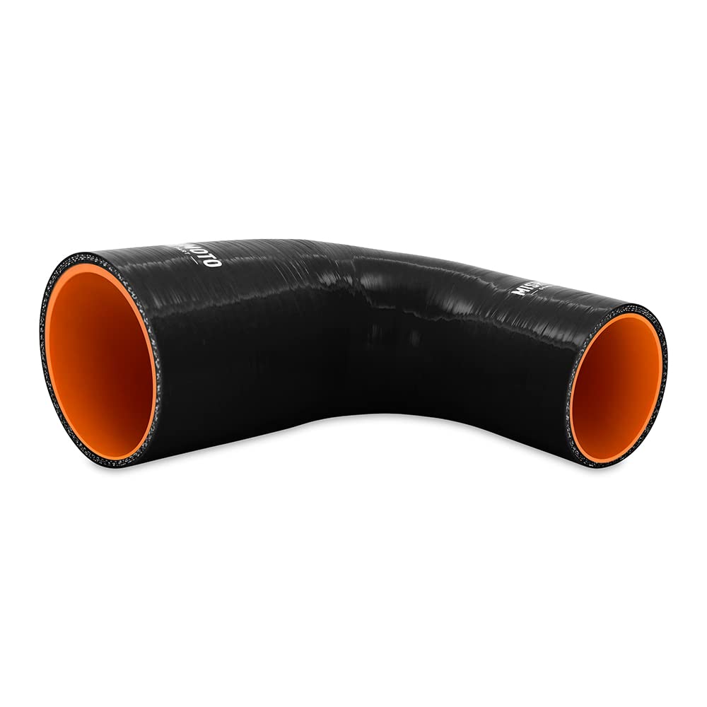 Mishimoto 90-Degree MMCP-R90-2535BK Silicone Transition Coupler, 2.50" to 3.50", Black