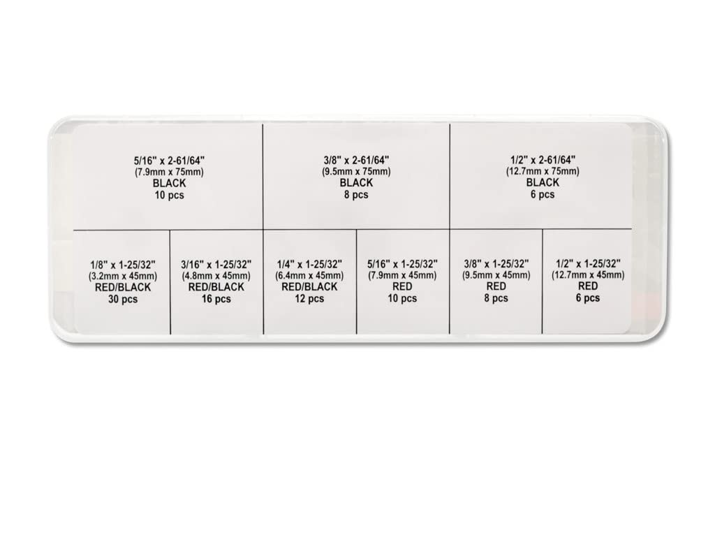 A2010 PerTronix Waterproof Dual Wall Heat Shrink Tube Kit, 3:1 Ratio, 106 Pcs
