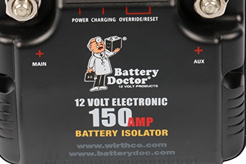 Battery Doctor WirthCo 20090 75 Amp/100 Amp Battery Isolator , Black