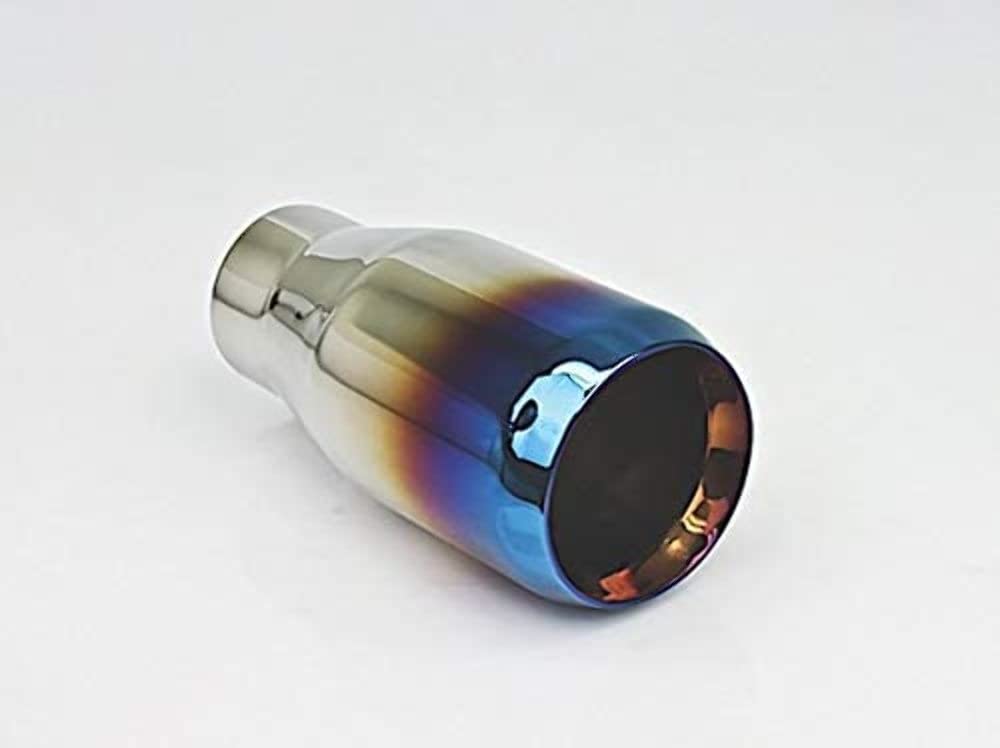 Different Trends 3.50In Dt-24159Bf Double Wall Straight W/Blue Flame Exhaust Tip 2.25In Id/3.50In Od