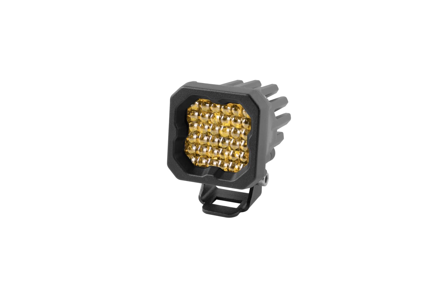 Diode Dynamics SSC1 Sport Yellow Standard LED Pod (one), Flood w/Amber Backlight