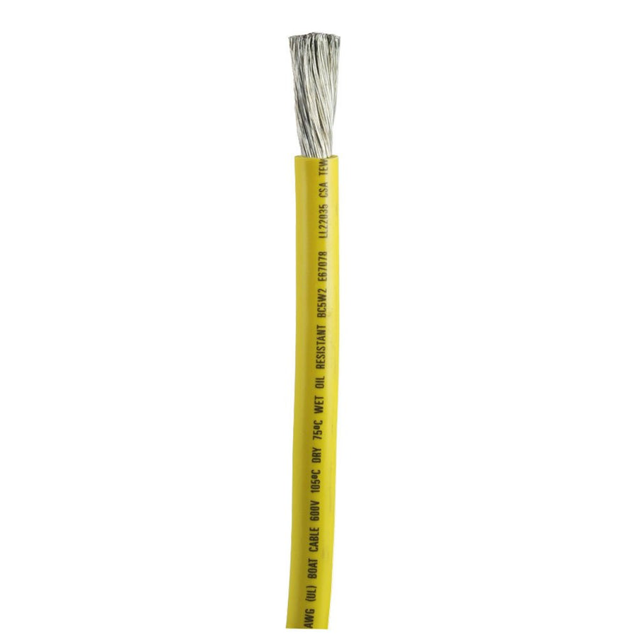 1/0 AWG Ancor Yellow Battery Cable - 100'