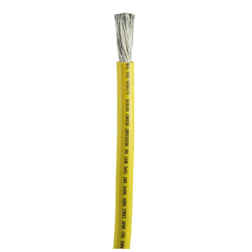 1/0 AWG Ancor Yellow Battery Cable - 100'