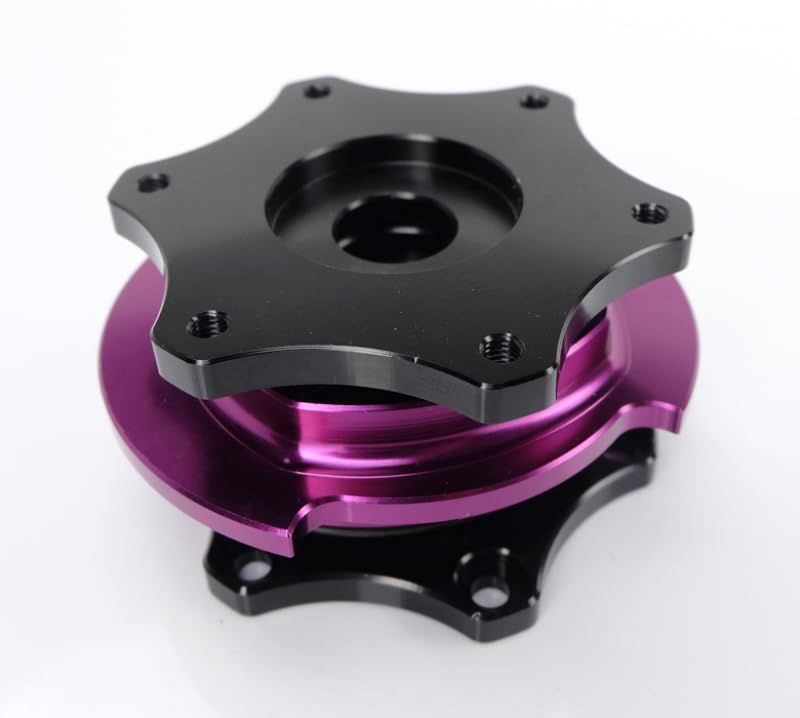 Quick Release NRG SFI SPEC 42.1 - Shiny Black Body / Shiny Purple Ring