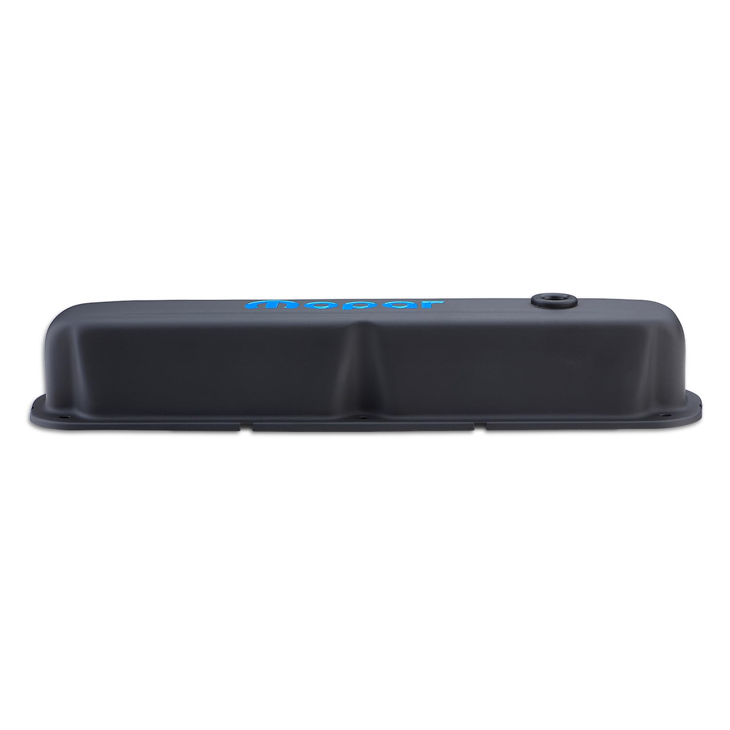 Proform Tall Valve Cover, Baffled, Breather Hole, Mopar Logo, Steel, Black Crinkle