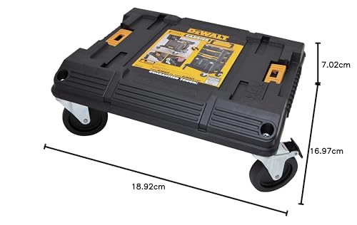 Tool Storage DEWALT Organizer Cart, Use With TSTAK System, Heavy Duty Wheels for Rolling, Organizer for Jobsites (DWST17889)