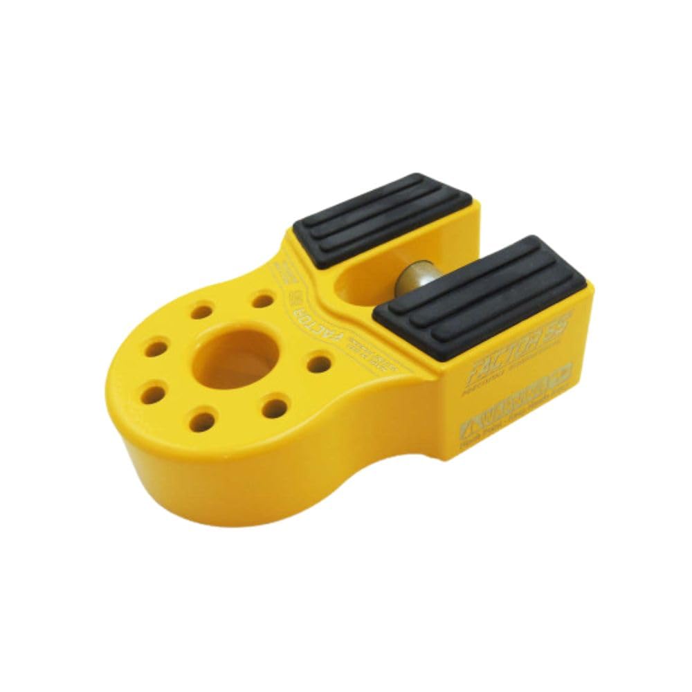Flatlink Factor 55 00050-03 Original Folding Winch Shackle Bracket Max Load Rating 16.000 lb Ultimate Failure Greater Than 40,000 lb Ideal for 4x4 Off Road Adventures – Yellow