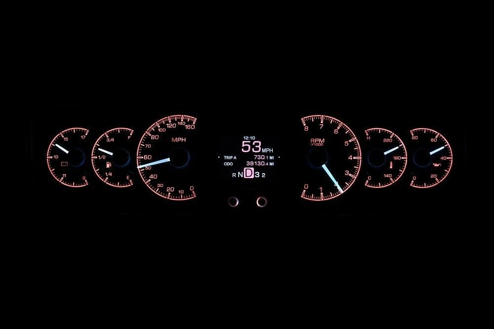 Dakota Digital HDX-78O-CUT-K Analog Gauge System Compatible with 1978-88 Oldsmobile Cutlass Black Alloy