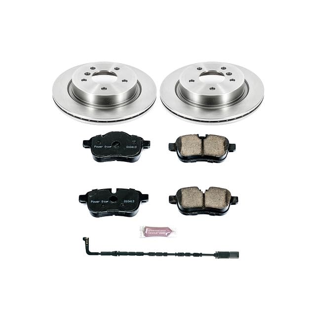 Power Stop KOE6583 Rear Replacement Brake Kit-OE Brake Rotors & Ceramic Brake Pads For BMW Z4 2009-2010 [Model Specific]