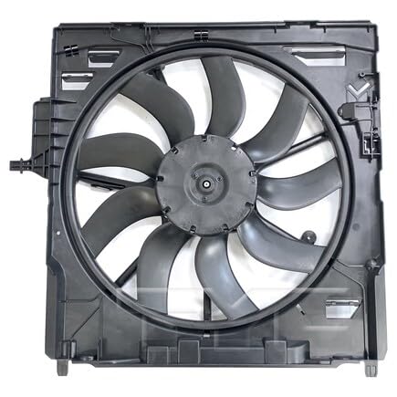 Cooling Fan Assembly TYC 624470 Compatible with 2011-2013 BMW X5