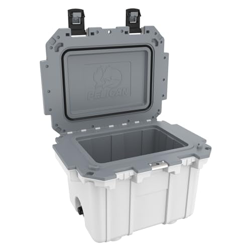 30 Quart Pelican Elite Cooler (White/Gray)