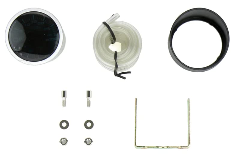 Mechanical Boost Gauge Green/White Performance Series 52mm (2 1/16")