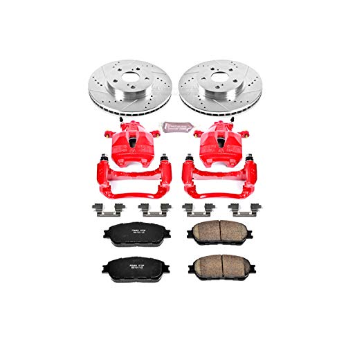 Power Stop 1-Click Performance Brake Kit KC2410 with Caliper, Front Only