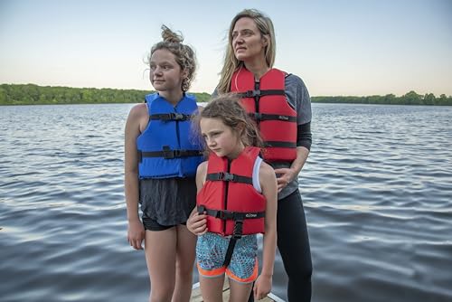 Onyx Life Vest General Purpose, Adult Universal (4-Pack),Red - Blue,30-52-Inch Chest, persons over 90-Pounds., universal