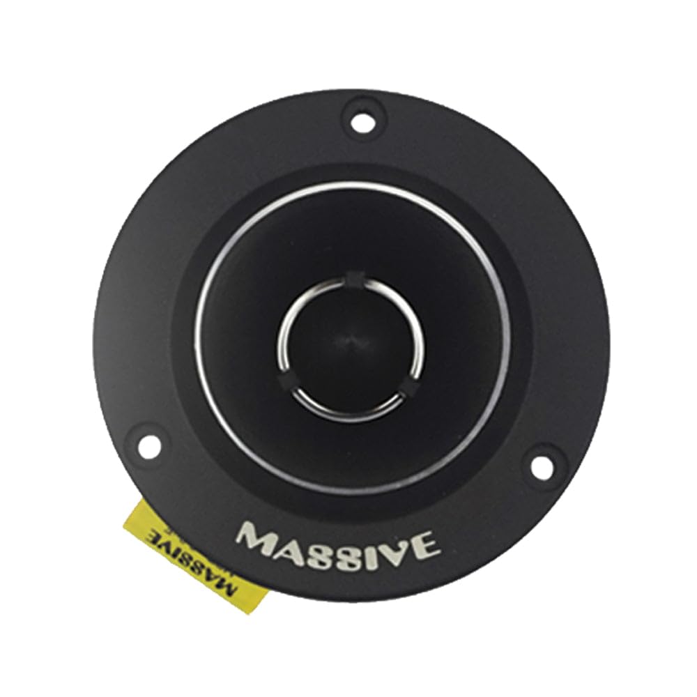 T35 Massive Audio Power Bullet Tweeter | 4 Ohm High-Output Titanium Dome Super Tweeter, 120W MAX Pro Audio High-Frequency Driver, Aluminum Housing for Car, Motorcycle & Powersports Systems