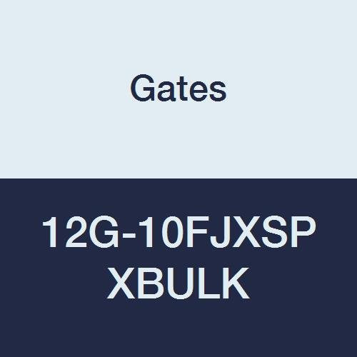 Gates XBULK 12G-10FJXSP MegaCrimp Couplings, Female JIC 37 Flare Swivel, Zinc Plated Carbon Steel, 3.51", 3/4" ID (Pack of 60)