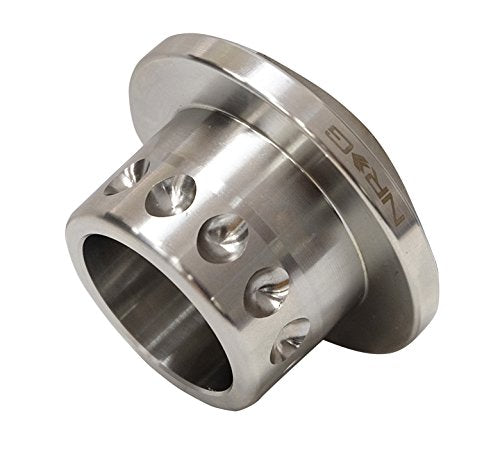 NRG Innovations Steering Wheel NRG-SRK-SWH Quick Release Short Hub Spline Adapter, Fits 3/4'' Diameter, Stainless Steel Welded Hub Adapter With 3/4" Clearance