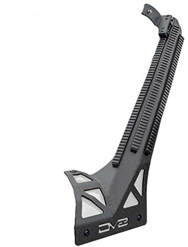 D-JL-190052-PIL | DV8 Offroad A-Pillar Mount for 18-25 Wrangler JL & 20-25 Gladiator JT | PIC Rail Accessory System | Includes Light Bar Attachment | Multiple Mounting Positions Along Slotted Rail