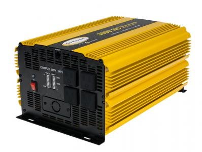 3000 Watt Go Power Heavy-Duty Modified Pure Sine Wave Power Inverter, 12V to 120V AC, Surge Capacity - 4 AC Outlets for Running Multiple Appliances for RVs, Boats, Trucks, and Home Backup