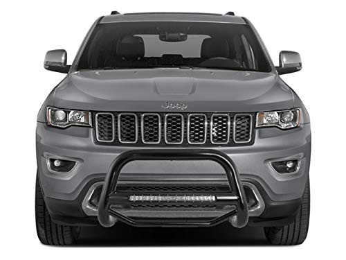 MAX Black Horse Beacon Bull Bar No Skid Plate Black Compatible with 11-21 Jeep Grand Cherokee (Excl.Limited X, High Altitude, Summit, SRT, SRT8, Trackhawk&Trailhawk)|11-13 Dodge Durango-MAB-JEB9206B