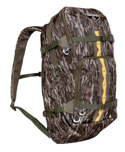 Whitetail TENZING 1200 Day Pack, Mossy Oak Bottomlands | Hydration Bladder Compatible Ultra-Durable Camo Hunting Backpack with 4 Compartments & 11 Pockets
