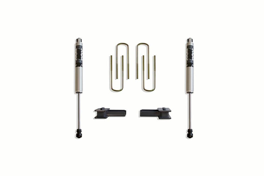Part# 904120F MaxTrac SUSPENSION'S is A Rear Box KIT Including 2" Lift Blocks, U-Bolts & A Pair of Fox 2.0 Performance Series Rear Shocks