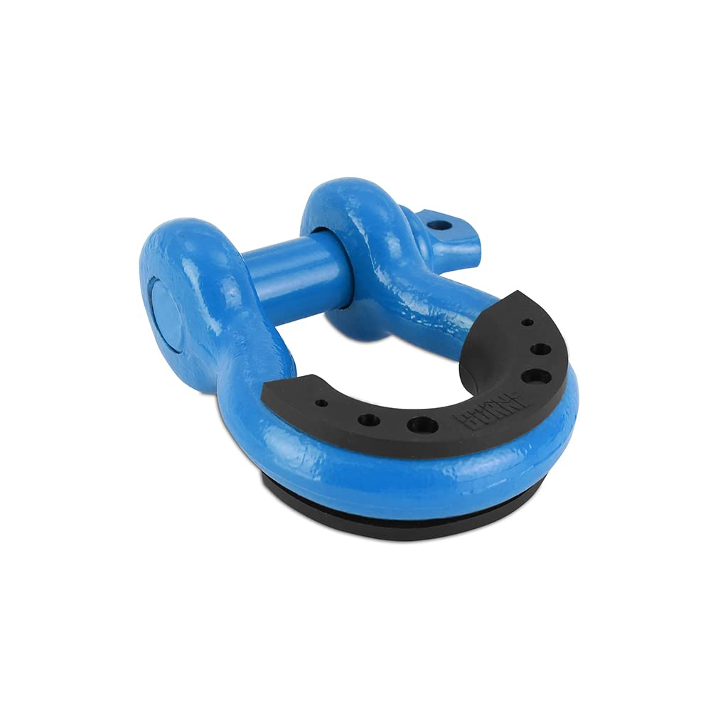 3/4” Mishimoto Steel D-Ring Shackle Set, 2 Pieces, Blue
