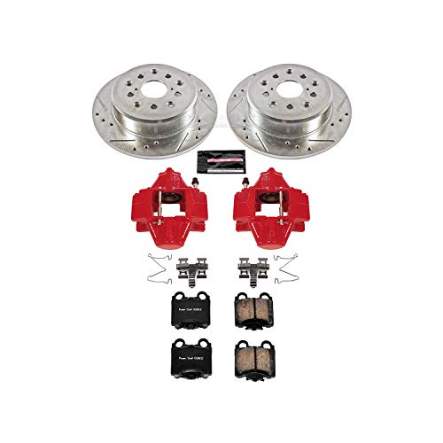 Power Stop Z23 Evolution Sport Rear Caliper Brake Kit- Brake Rotor, Brake Caliper and Carbon-Fiber Ceramic Brake Pads