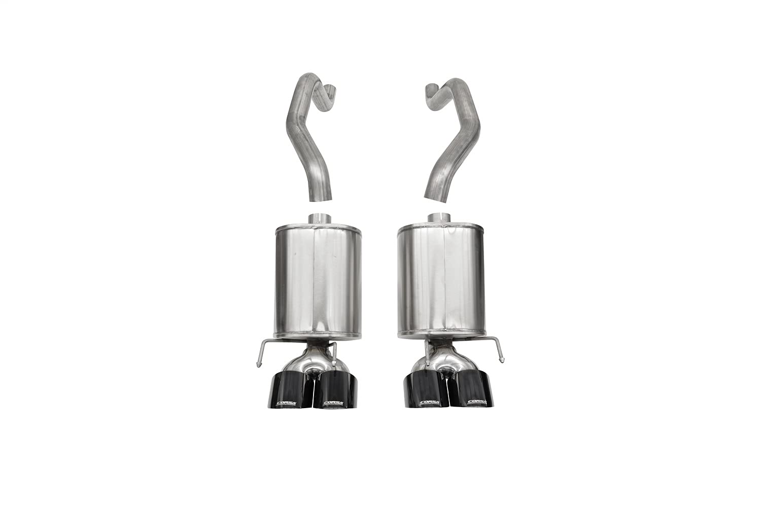 Corsa 21012BLK Axle-Back Exhaust CORSA (Chevrolet Corvette C6 2009-2013), 1 Pack
