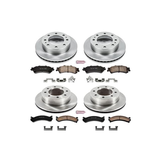 Power Stop KOE4426 Replacement Brake Kit-OE Brake Rotors & Ceramic Brake Pads For Silverado 1500, Suburban 2500, GMC Sierra 1500, GMC Yukon XL 2500 [Model Specific]
