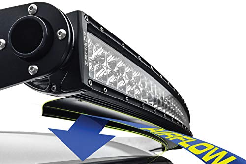 Noise Cancelling ZROADZ Wind Diffuser, Black, Aluminum for 50 Inch Straight Double Row LED Light Bar (Z330050S)